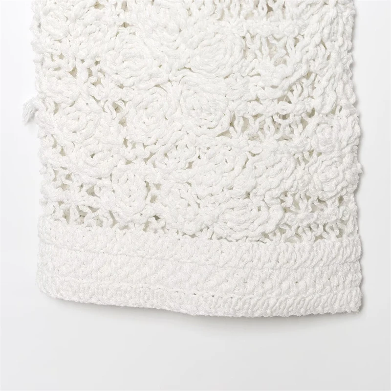 KEYANKETIAN ربيع/خريف جديد المرأة جوفاء التدريجي سترة كروشيه سترة البوهيمي نمط س الرقبة واحدة الصدر محبوك