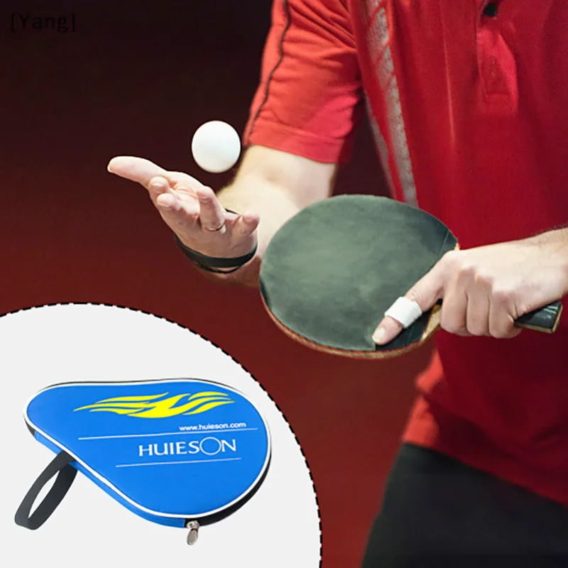 1PC 30x20cm Table Tennis Racket Bat Bag Black/blue Oxford Cloth Sponge Ping Pong Rackets Case For Blade Paddle Balls Storage