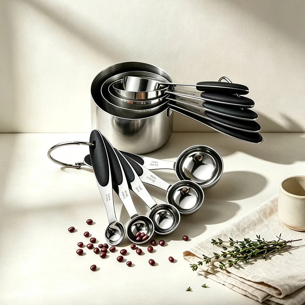 Kitchen Gadgets Set - 10개/세트 계량 스푼 티스푼 다용도 스푼