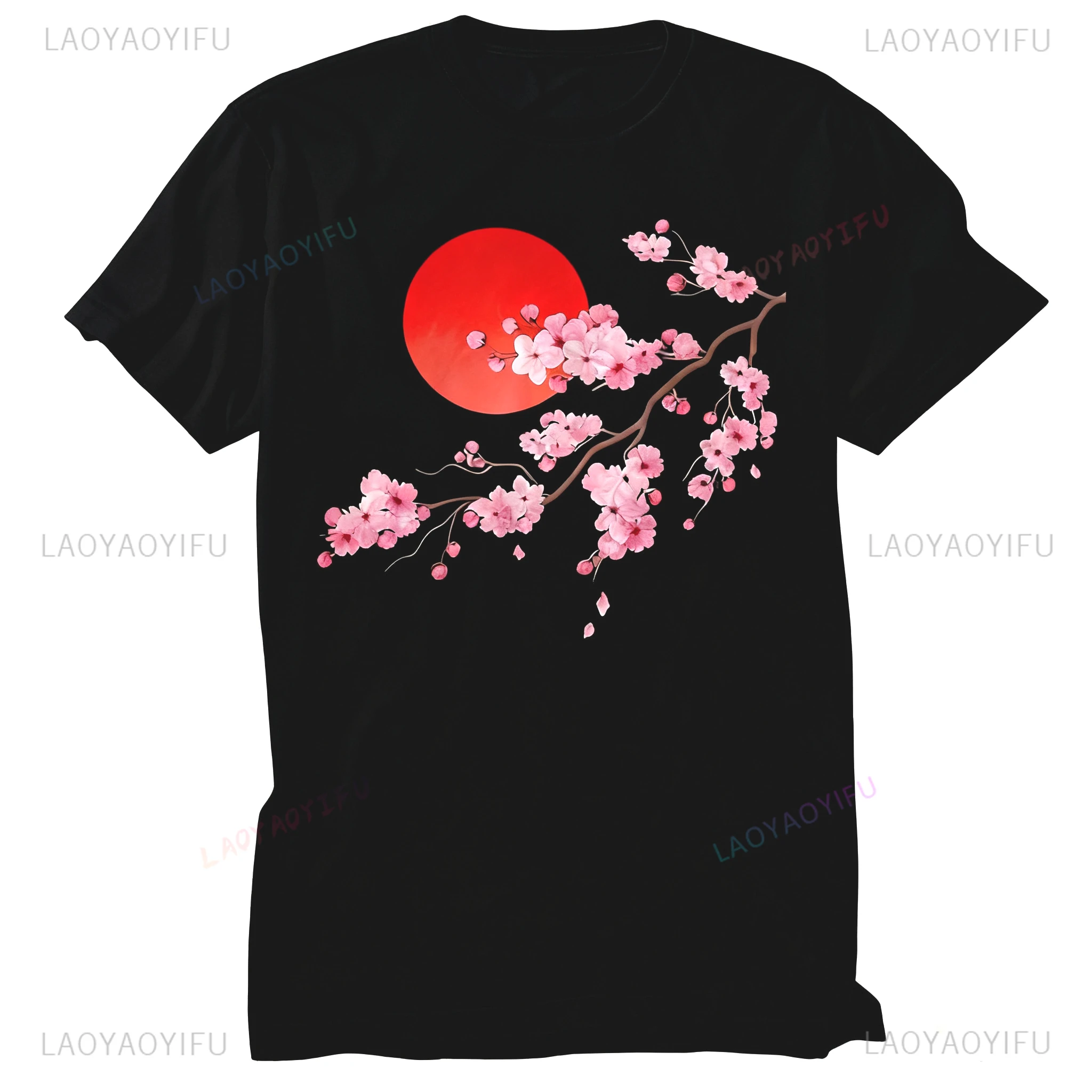 

Oriental Japanese Cherry Blossom Tree Shirt Gift Womens Mens Unisex Adult T Shirt Cherry Vintage Round Collar Tees Hot Sale