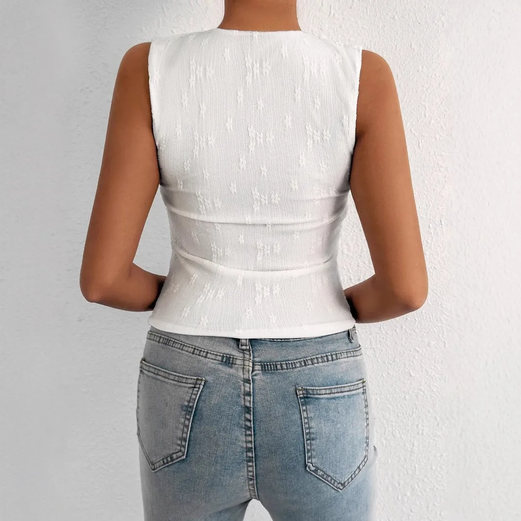 2025 عبر الحدود جديد أزياء من الدانتل المرأة تي شيرت الأوروبية والأمريكية الصيف المرأة مثير سليم الجسم الأعلى #3