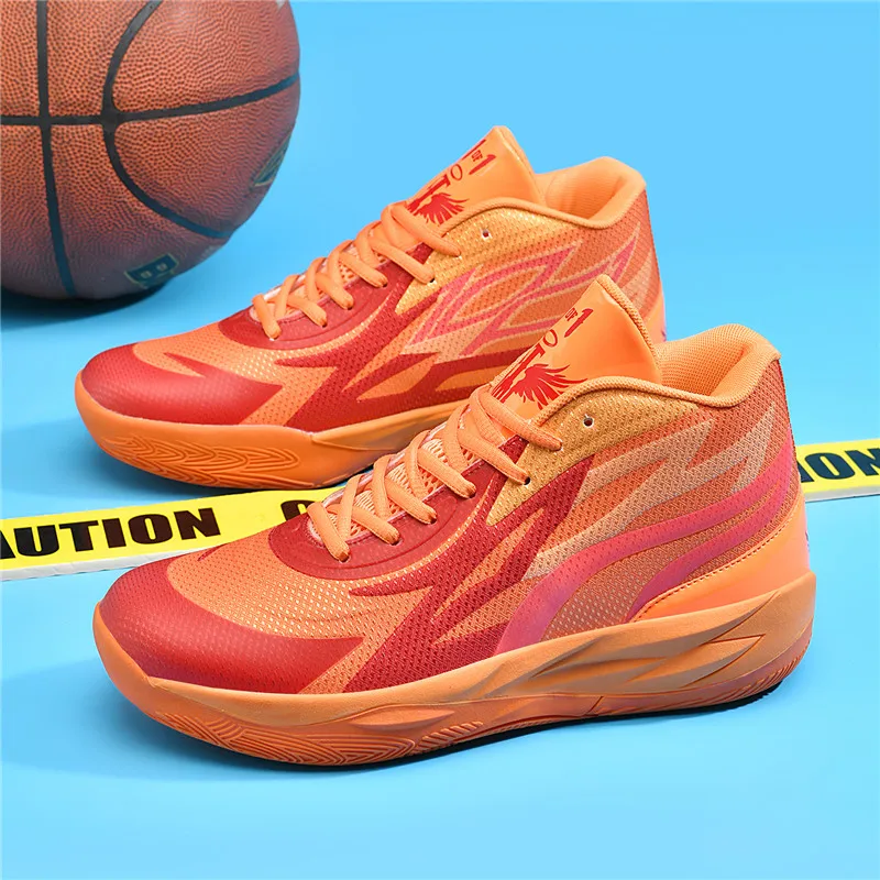Men's Basketball Shoes Breathable Cushioning Non-Slip Wearable Runing Shoes Gym Training Athletic Basketball Sneakers for Men