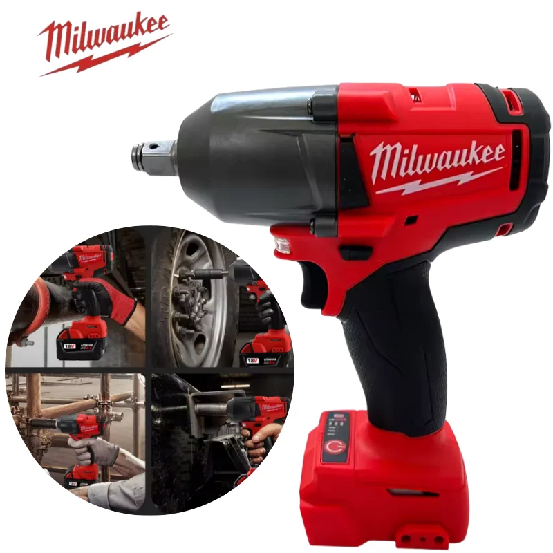 

M18 Milwaukee BIW12/2659 Impact Wrench M18 Compact 1/2" Cordless 1300NM 4-Pole Motor Electric Wrench 18V Lithium Power Tools