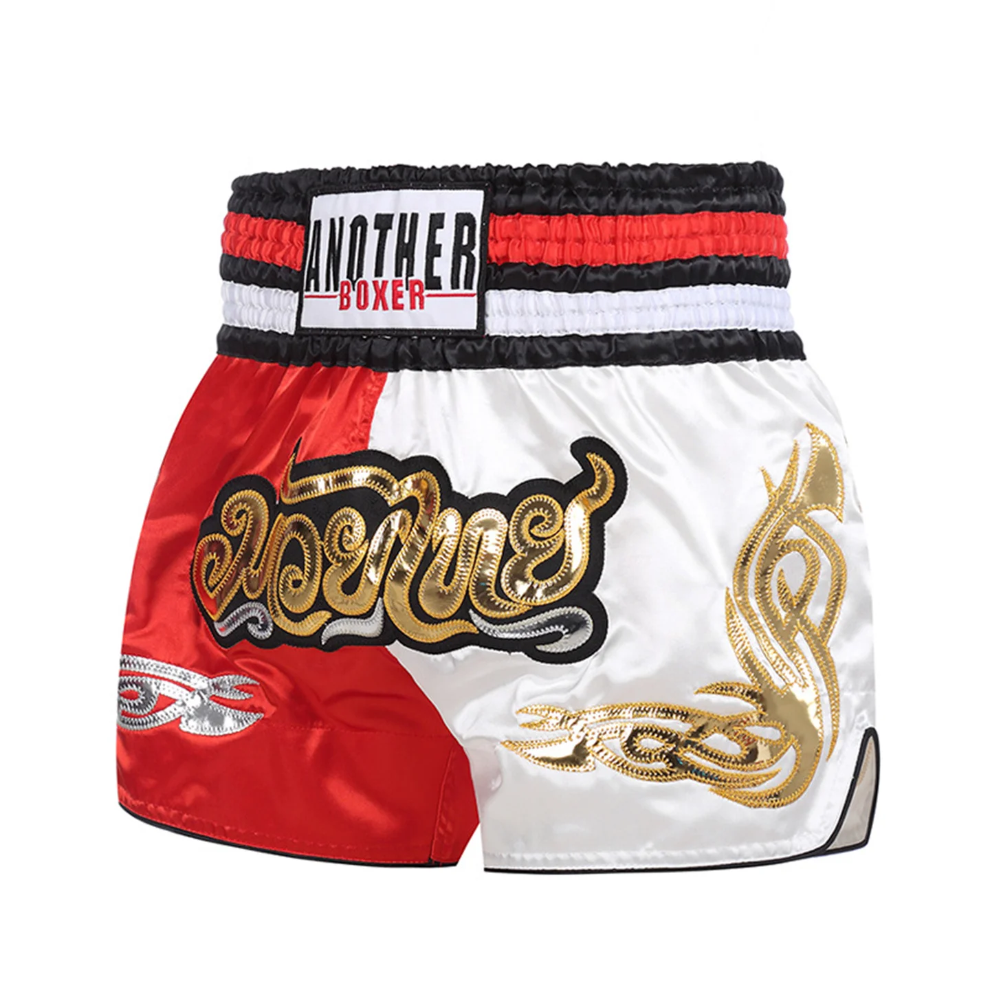 Men And Women Children's Embroidery Boxing Trunks MMA Fighting Sanda Muay Thai Shorts Arena Competition Training Half Pants
