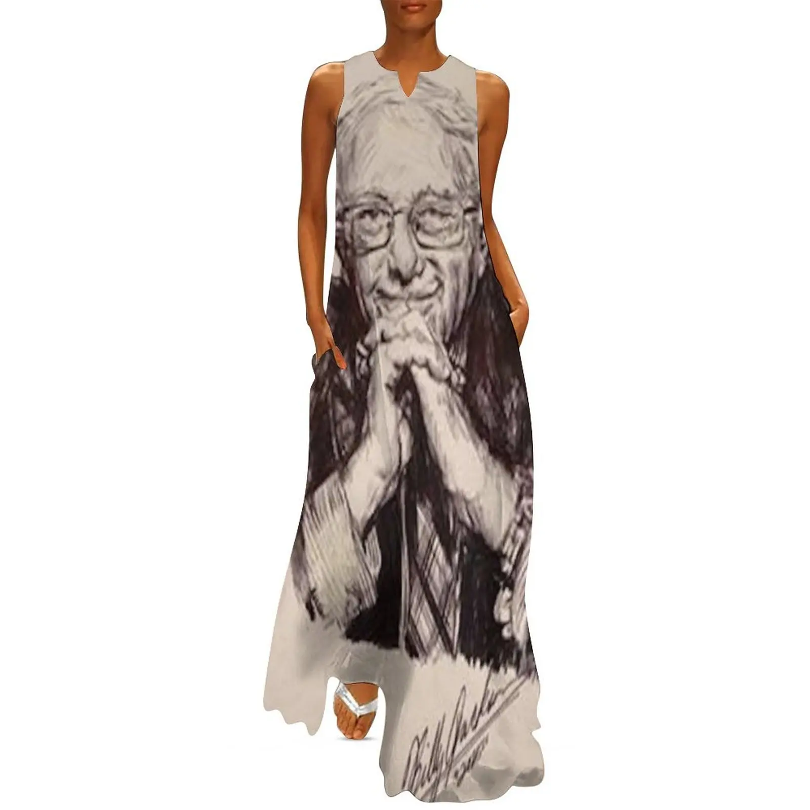 BERNIE SANDERS Long Dress Cocktail of dresses elegant dresses for women evening dress woman