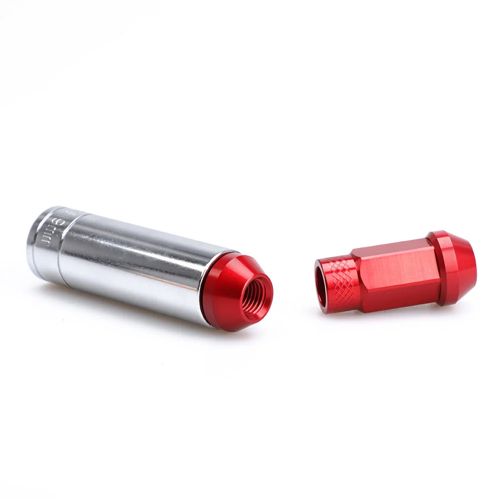 Blox Nuts Security Key Wheel Nuts صواميل العروة M12x1.5 M12x1.25 M14x1.5 طول 50 مم مع سبائك الألومنيوم 7075