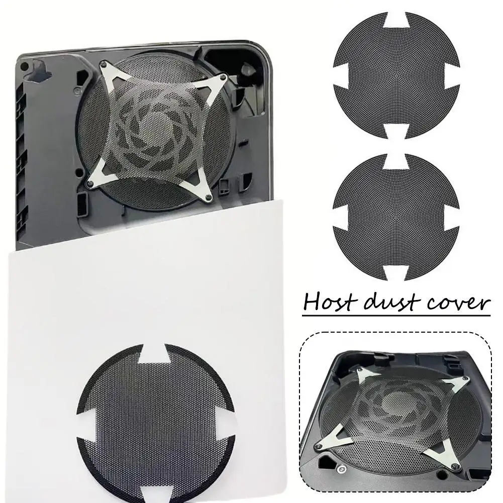 2 PCS For PS5 Pro Fan Dust Filter Breathable Ventilation Cooling Fan Dust Mesh PVC Anti-Dust Cover For Ps5 Pro / Slim