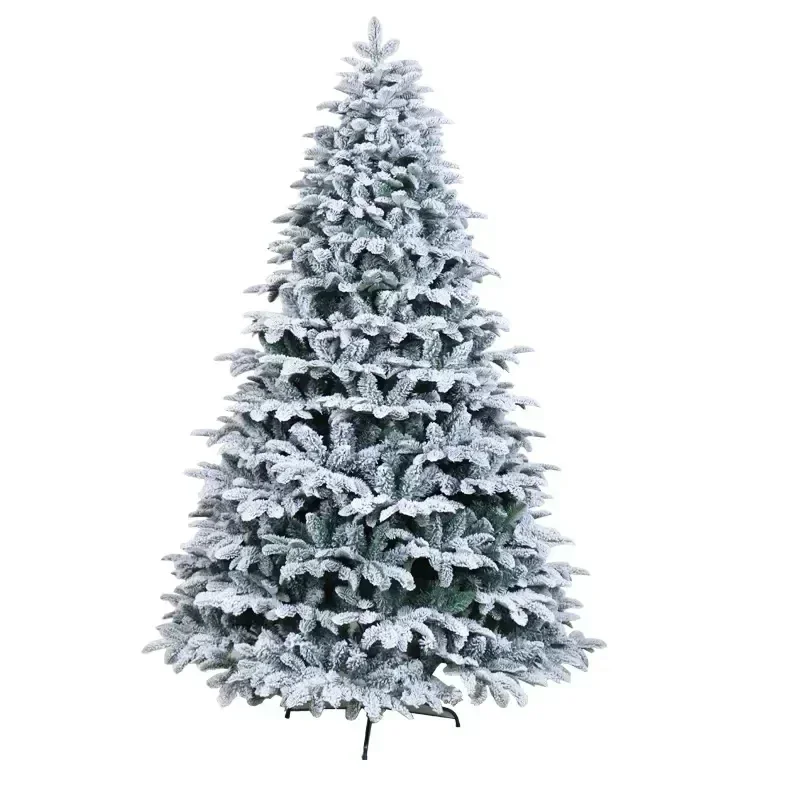 

Artificial Christmas Tree PE+PVC White Snow Flock Christmas Atmosphere Home Decoration 120cm-300cm navidad