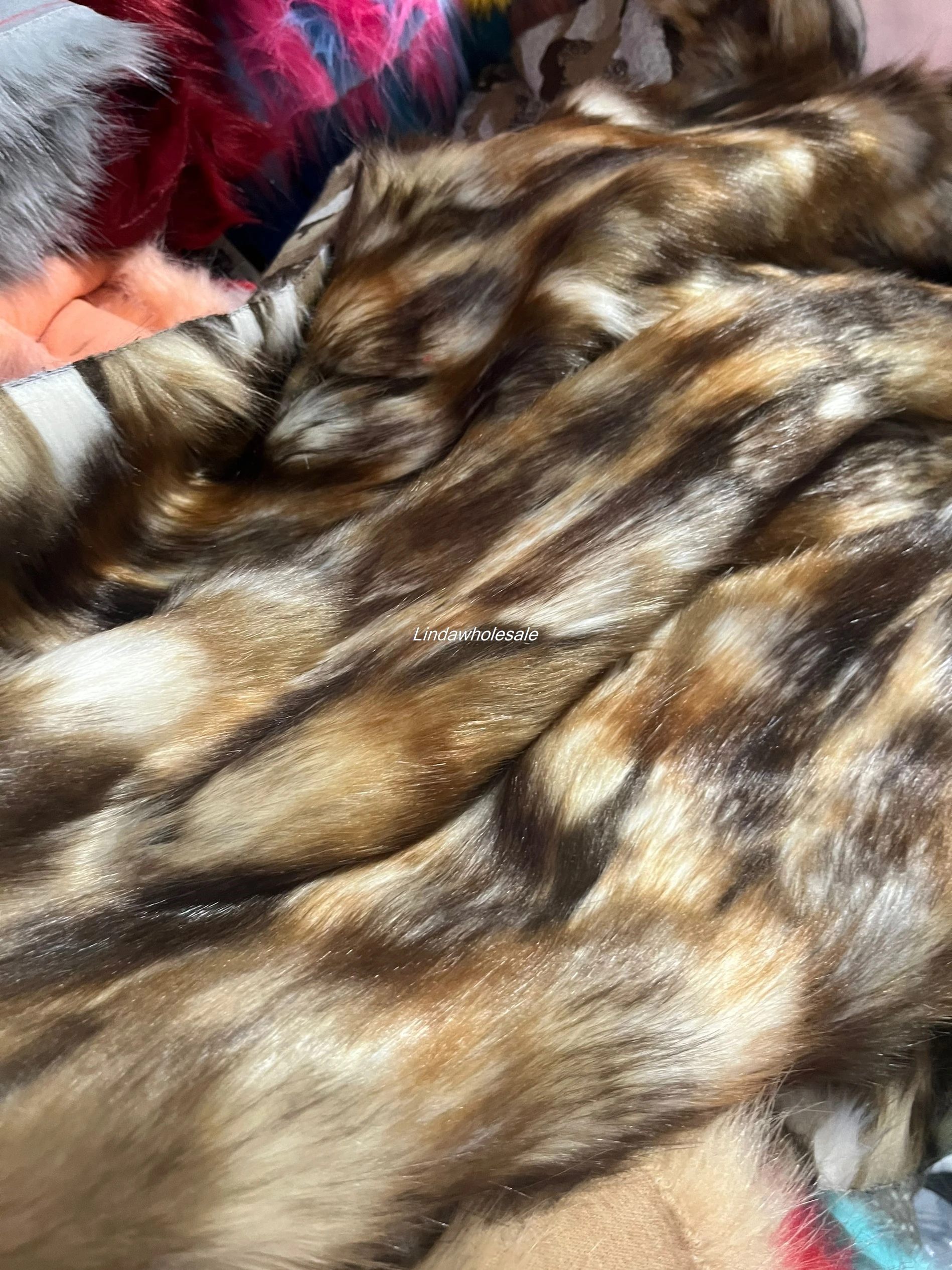 Brow white jacquard autumn/winter coat plush fur, faux fox fur,faux fur fabric,Fashion home textile materials