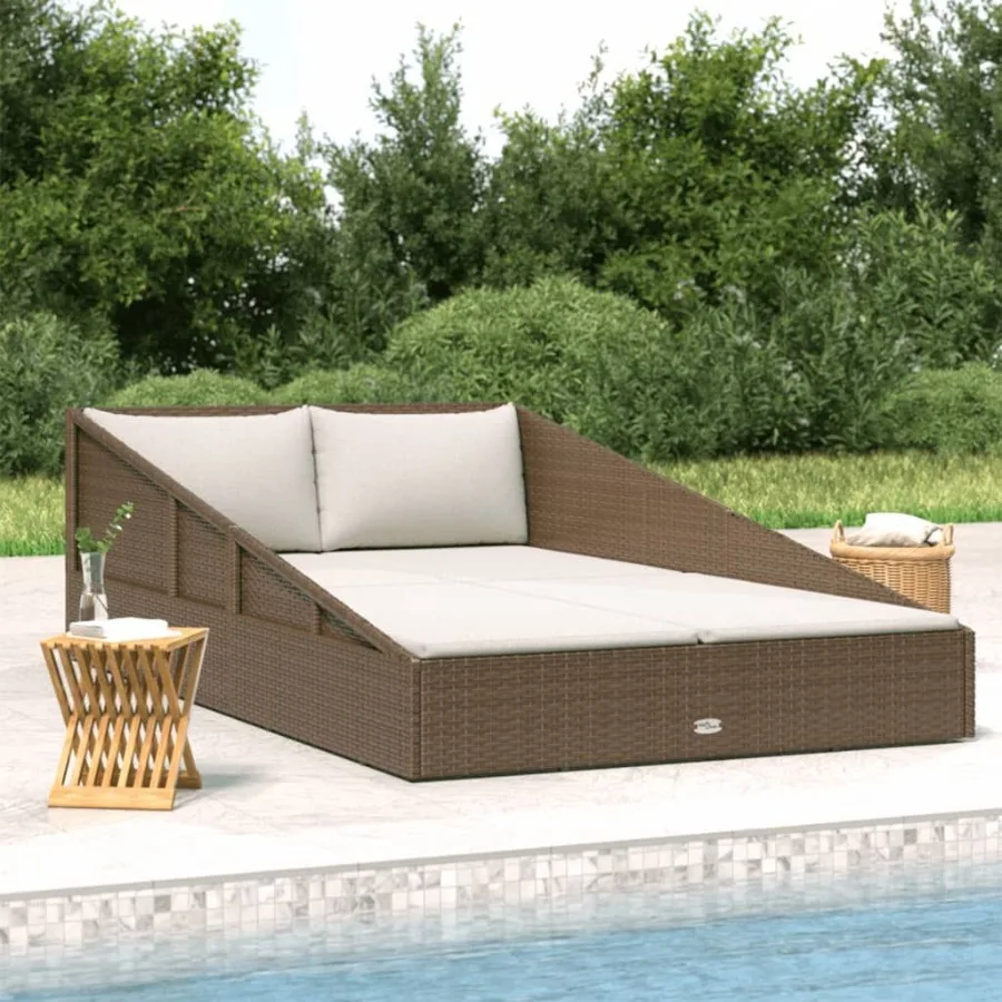 

Garden Bed Brown 43.3x78.7 Poly Rattan
