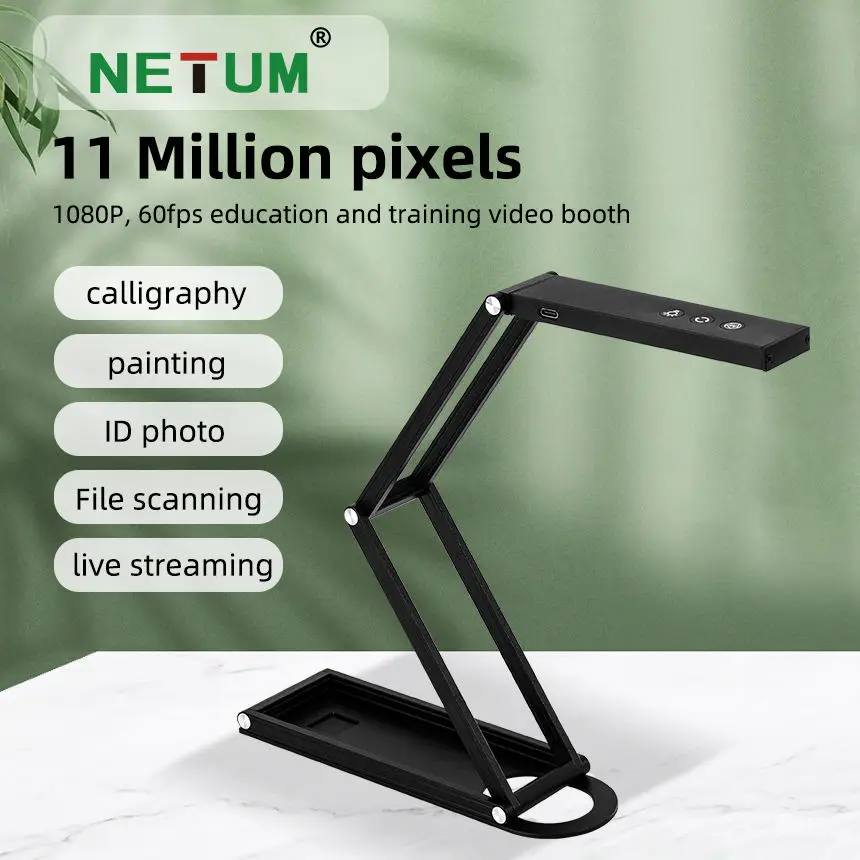 

NETUM SD-1300 Интерактивная камера для документов USB с высоким разрешением A3 Размер A3 10 МП Визуализатор проектора