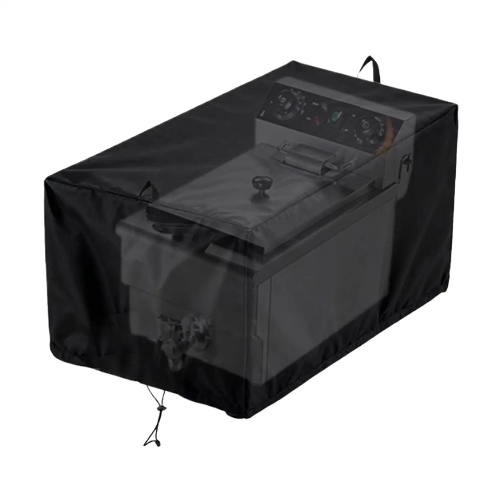 Deep Fryer Protective Cover, Single-Person Electric Deep Fryer Cover, Waterproof Oxford Cloth Cover, with Drawstring Handle