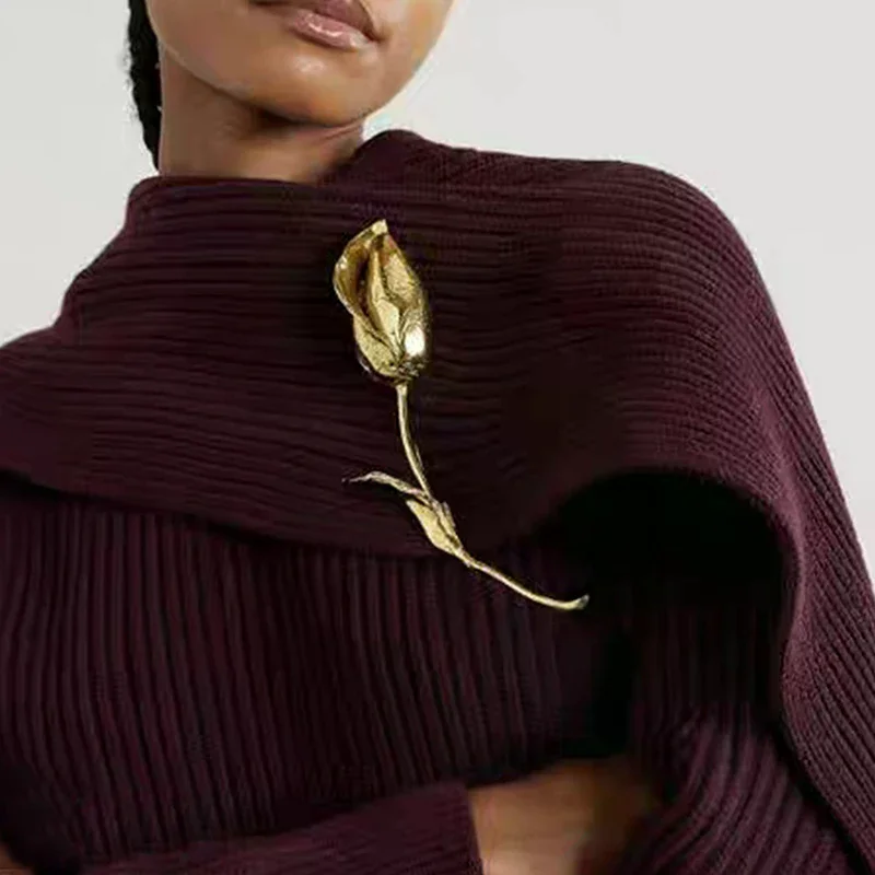 المألوف ريترو توليب بروش للنساء الفتيات رائعة ضوء الفاخرة دعوى دبابيس تنوعا الصدار الملابس والاكسسوارات الهدايا #1