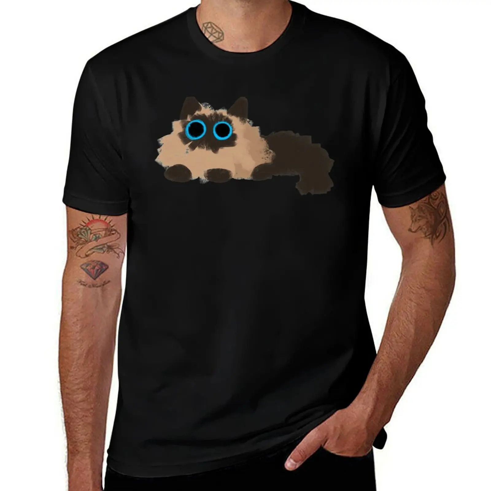 Chaotic Eyes - Balinese / Siamese T-Shirt man t shirts cotton T-Shirt