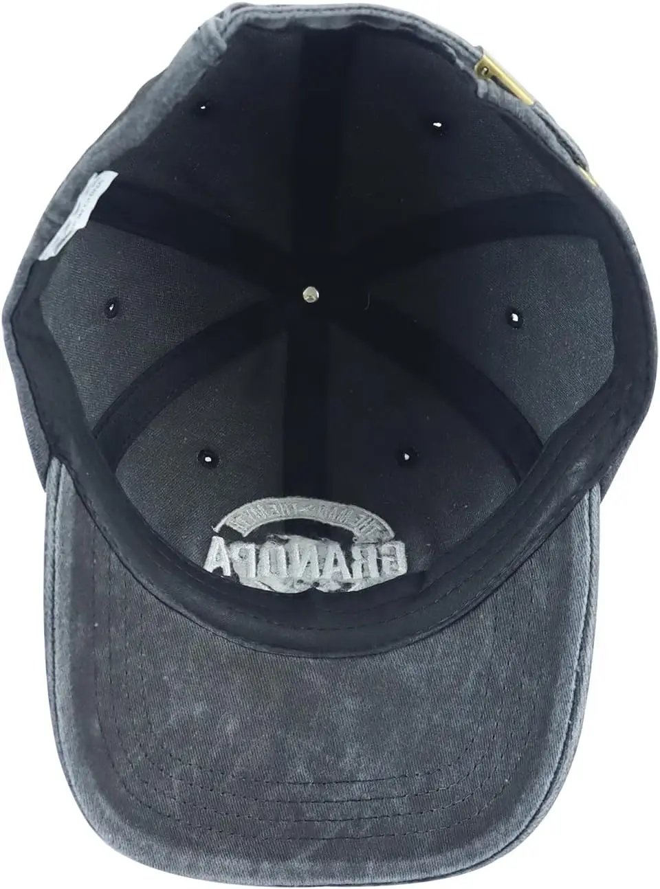 Czapka z daszkiem dla mężczyzn \"Dziadek, mężczyzna, mit, legenda\", śmieszna, regulowana, bawełniana, haftowana czapka bejsbolówka dla dziadka