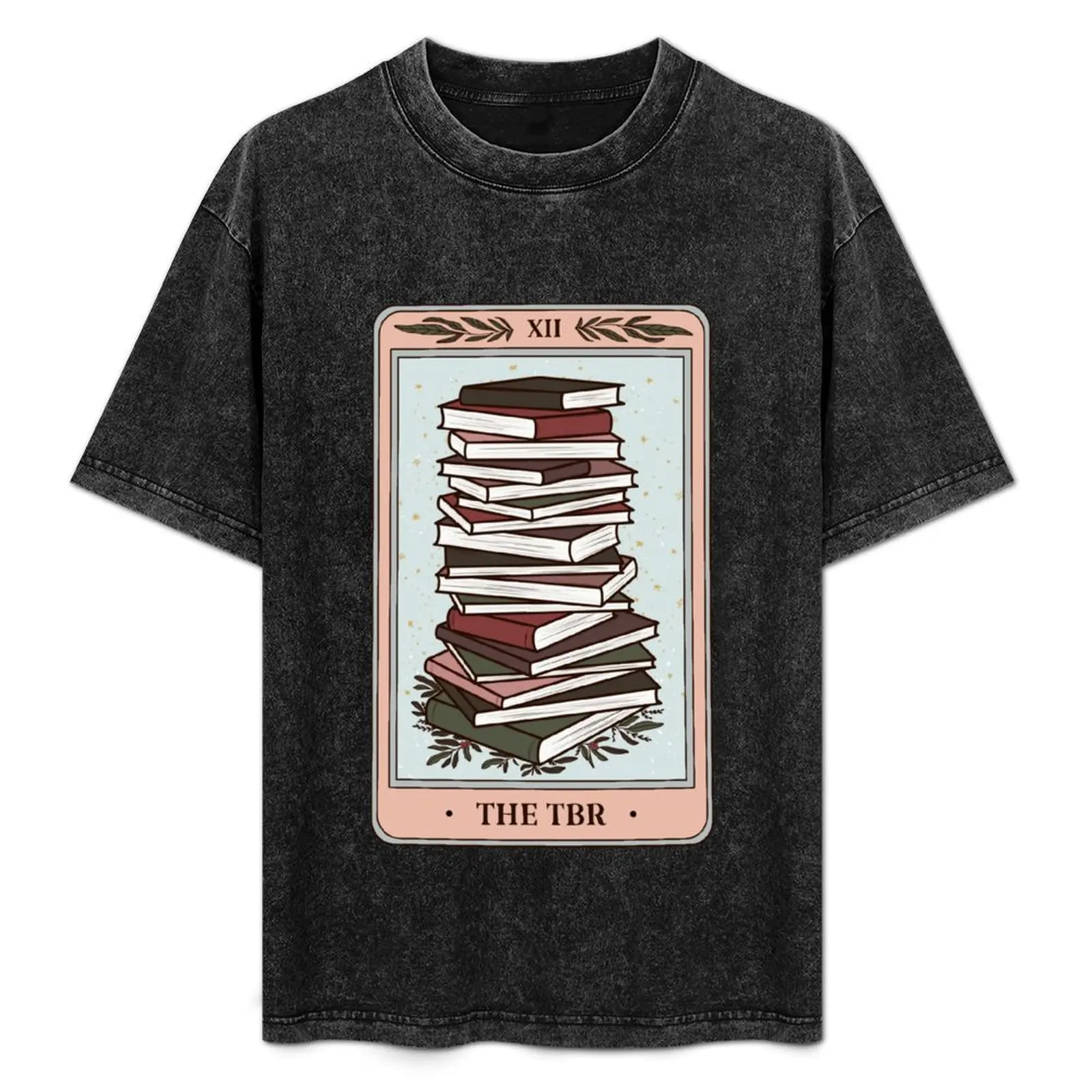 

Bookish Tarot - The TBR T-Shirt street wear luxury t-shirt oversizeds heavyweight t shirts for men