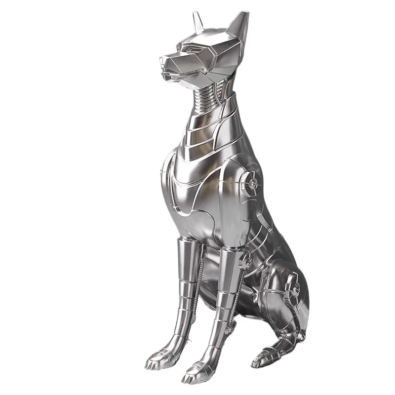 Large floor dog ornament light luxury technology sense living room TV sofa home decoration housewarming opening gift