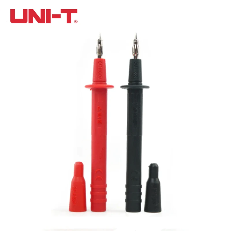 UNI-T Test Probe UT-C06 Insulated Sheathed Lamp Tip Probe Stem Length 106mm Probe Length 19mm for Conversion Connection