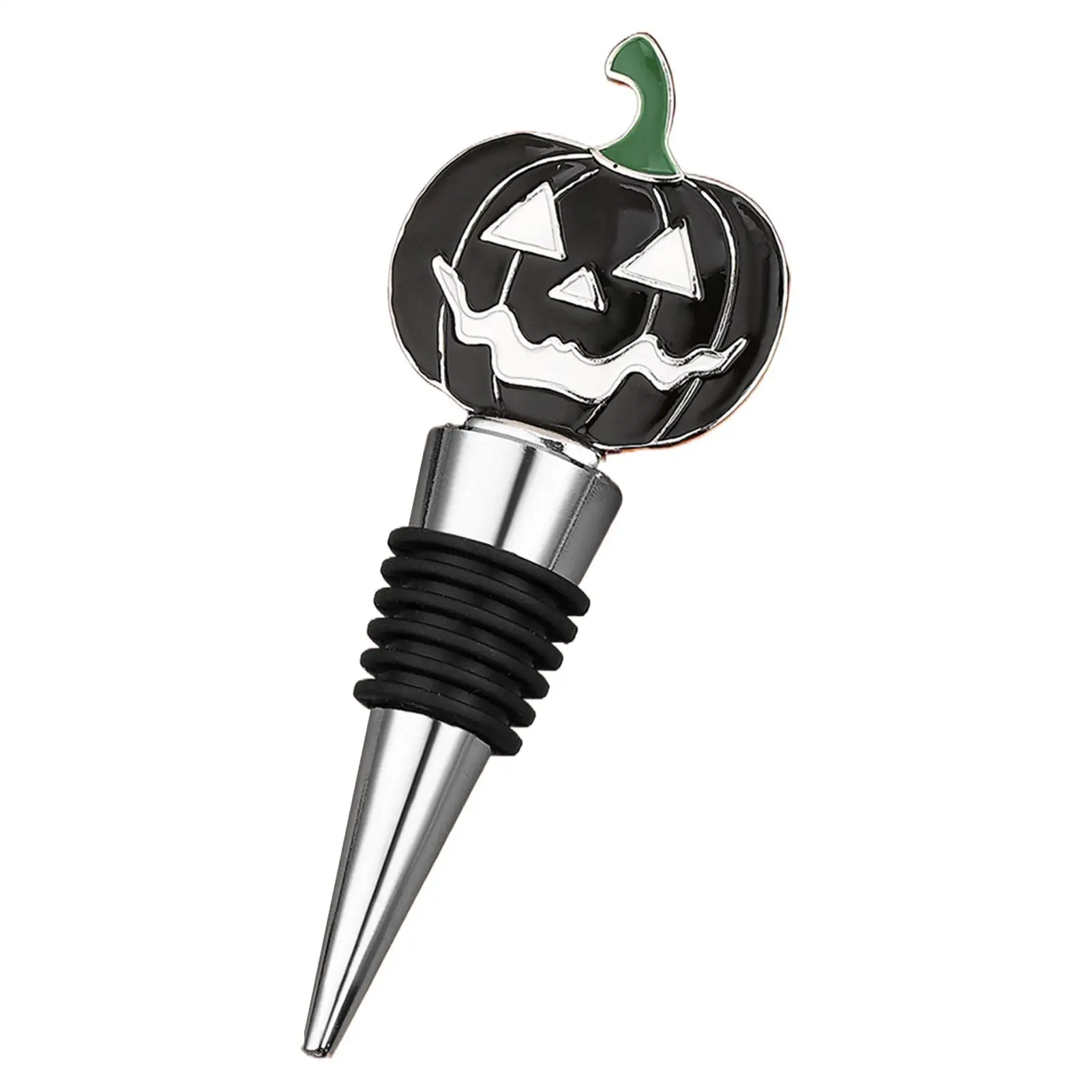 Pumpkin Wine Cork Halloween Alloy Wine Sealer Bottle Cork Strong Sealing Festival Beverage Decorations for Kitchen Home Cellar