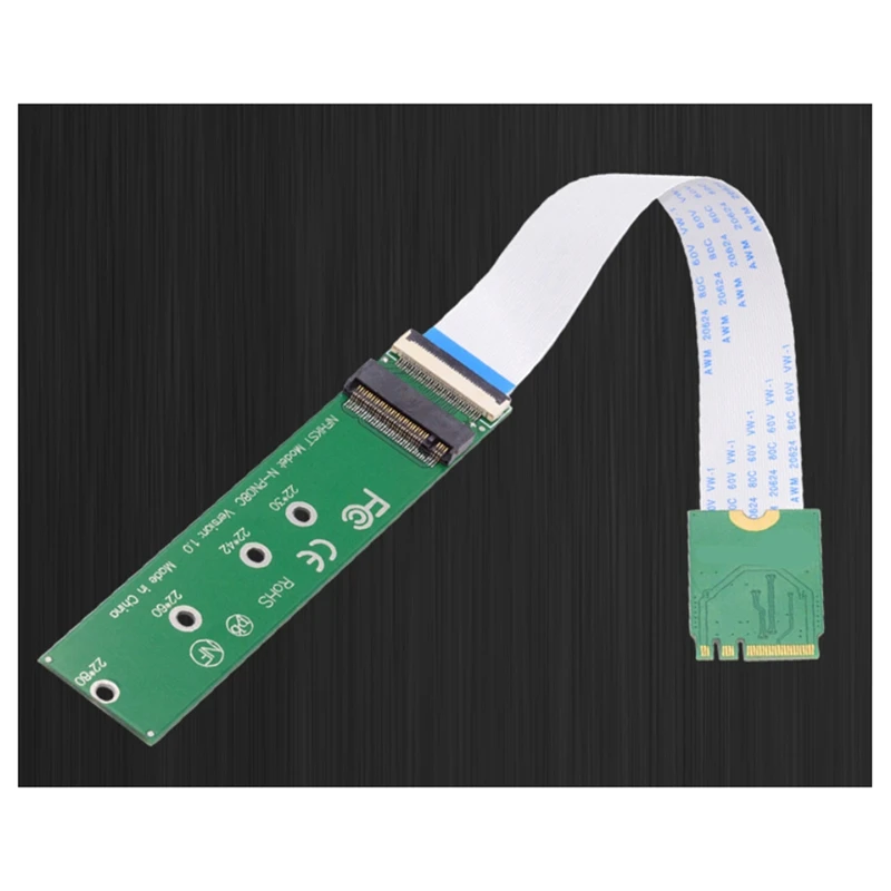 New Key A+E Interface WIFI to M.2 Key M Interface FPC Soft Bank SSD Connection Cable NVME Adapter Card NGFF-DT30