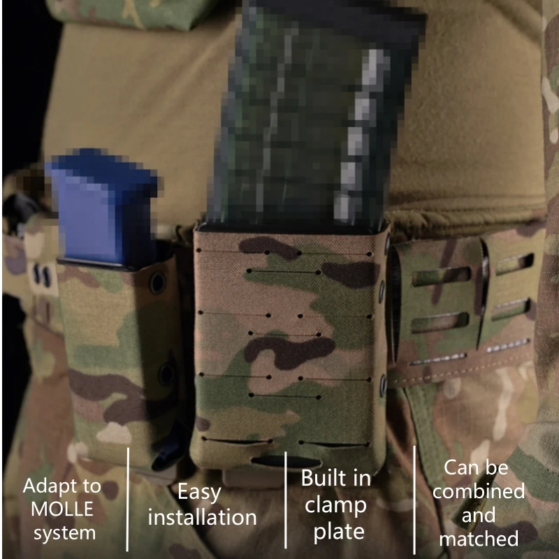 

Outdoor WRC lightweight magazine bag, compatible with AR-15 MA 5.56 MOLLE functional bag, used for CS vests and belts