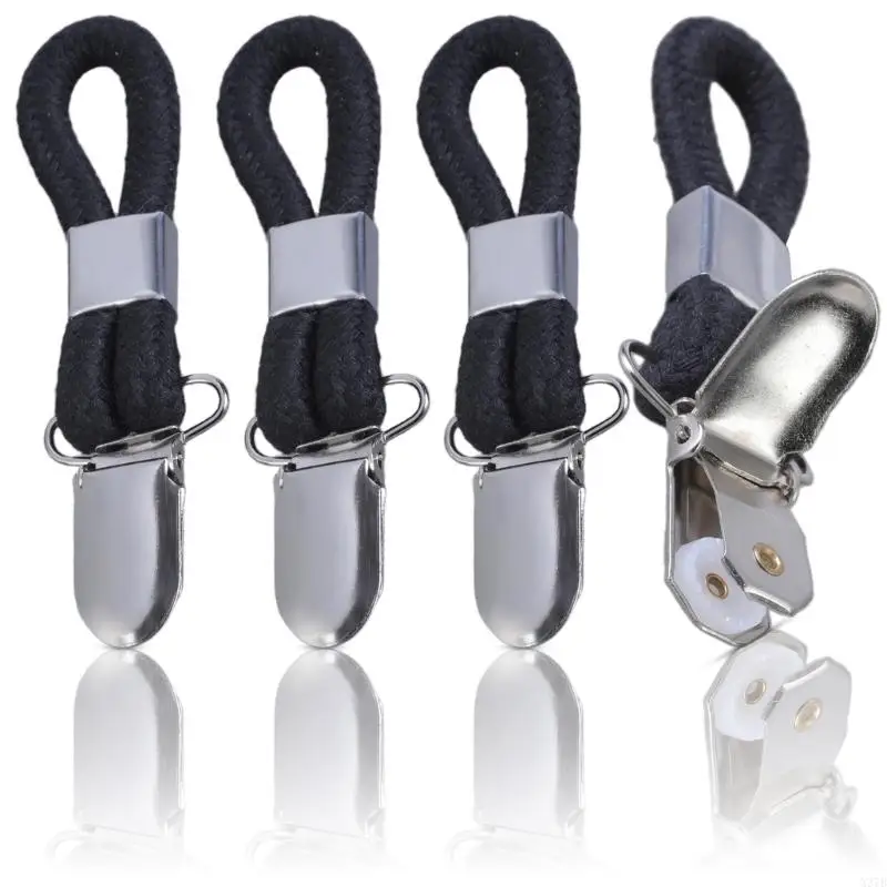 X37B 4pcs شماعات المناشف المشابك شماعات مقطع للاستخدام المريح في الحمام أو المطبخ