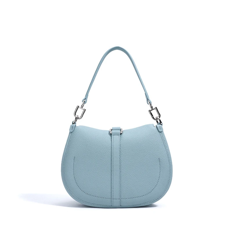 Luxury Women Small Shoulder Bag Niche Design High-end Genuine Leather Crescent Bag Fashionable Commuter Underarm Bag for Female