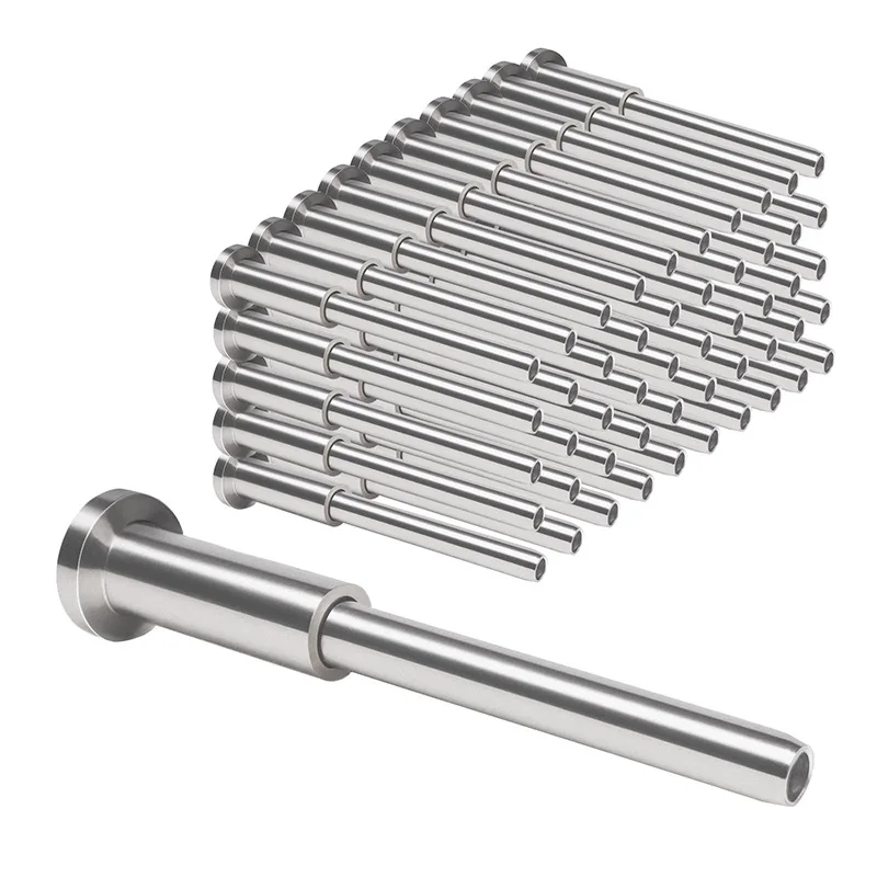50 Pack Invisible Cable Railing Kit, T316 Stainless Steel 1/8In Invisible Receiver And Swage Stud End For Cable Railing