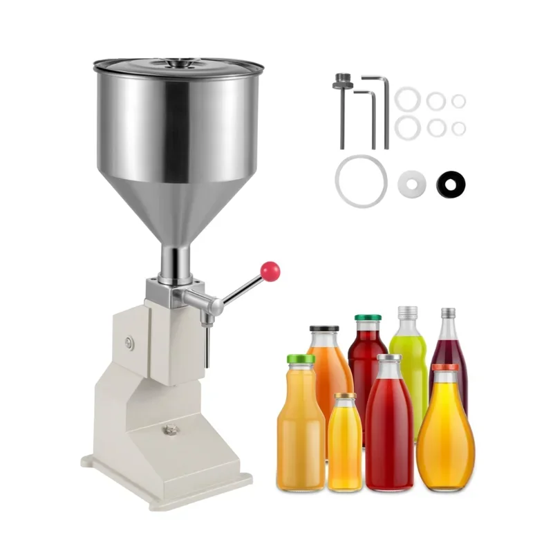 

A03 Table Manual Bottle Filling Machine 5~50ml For Cream Shampoo Cosmetic Lipstick Lipgloss Honey Liquid Filler