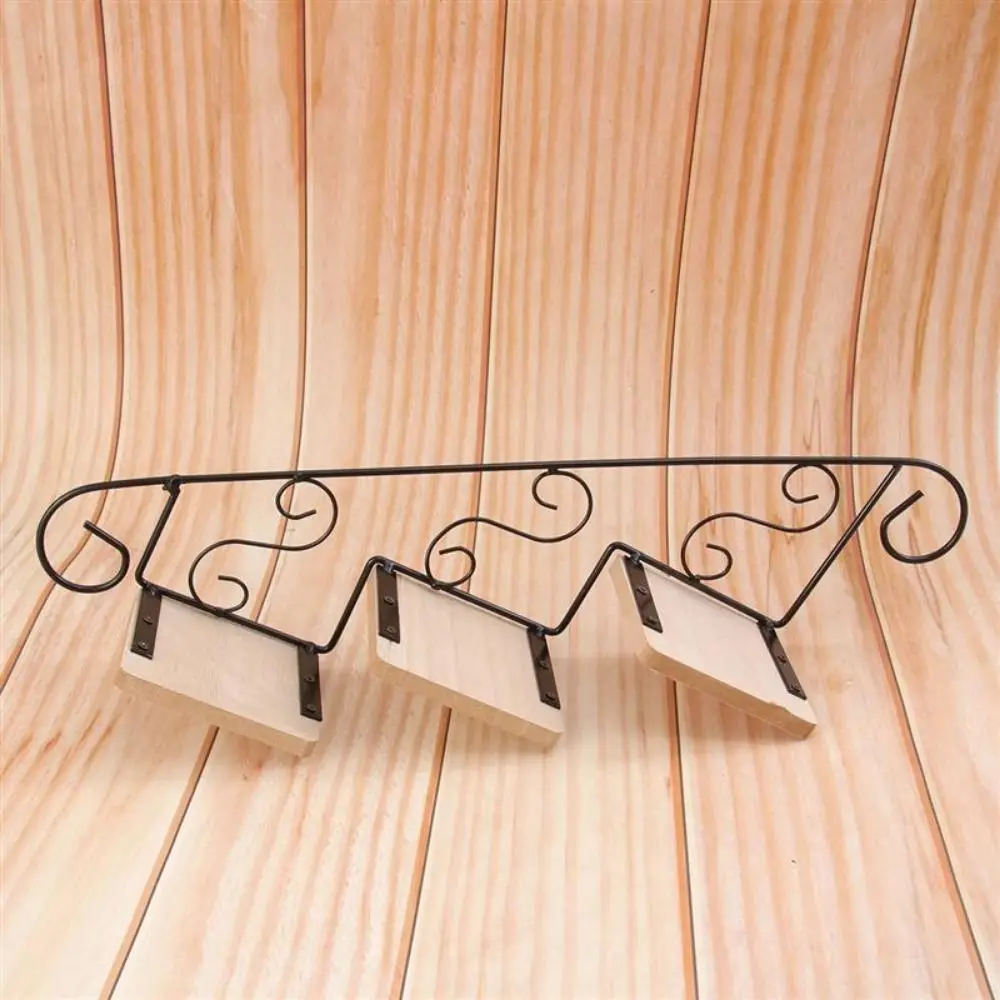 American Style Wall-mounted Flower Stand Staircase Shape Simple Wall Display Shelf Iron Art Wall Hanging Flower Pot Living Room