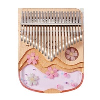 17 21 Keys Thumb Piano Professional Kalimba Musical Instrument Cute Mini Kalimba Finger Piano for Children Girls Christmas Gifts