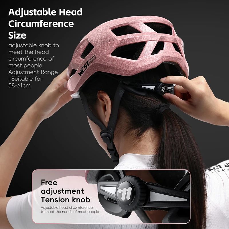 

Summer Cycling Reflective Riding Hat with Windshield Goggles Lightweight Breathable Bike Helmet Accessory UV Protection