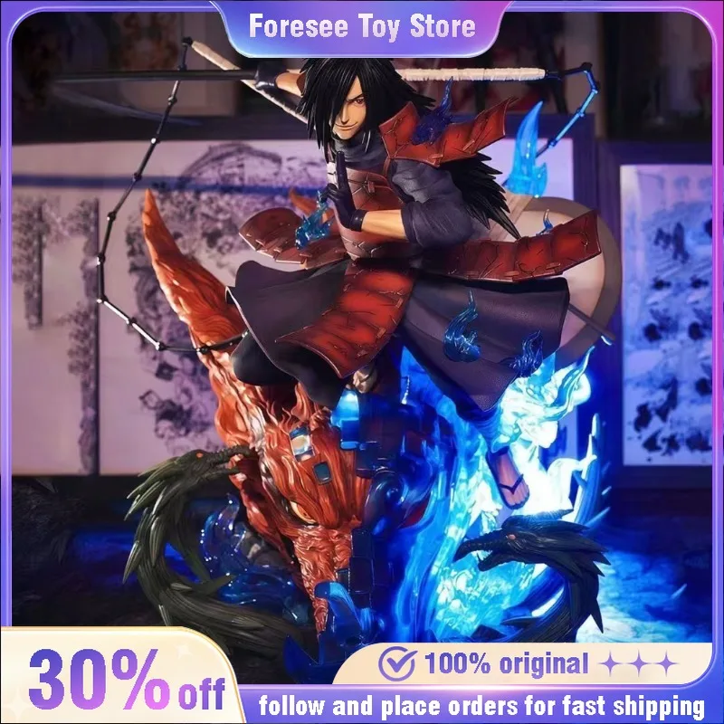 

New 43cm NARUTO Figure GK Uchiha Madara Action Figures Model Collection PVC Desk Ornaments Toys for Kids Birthday Gifts Doll
