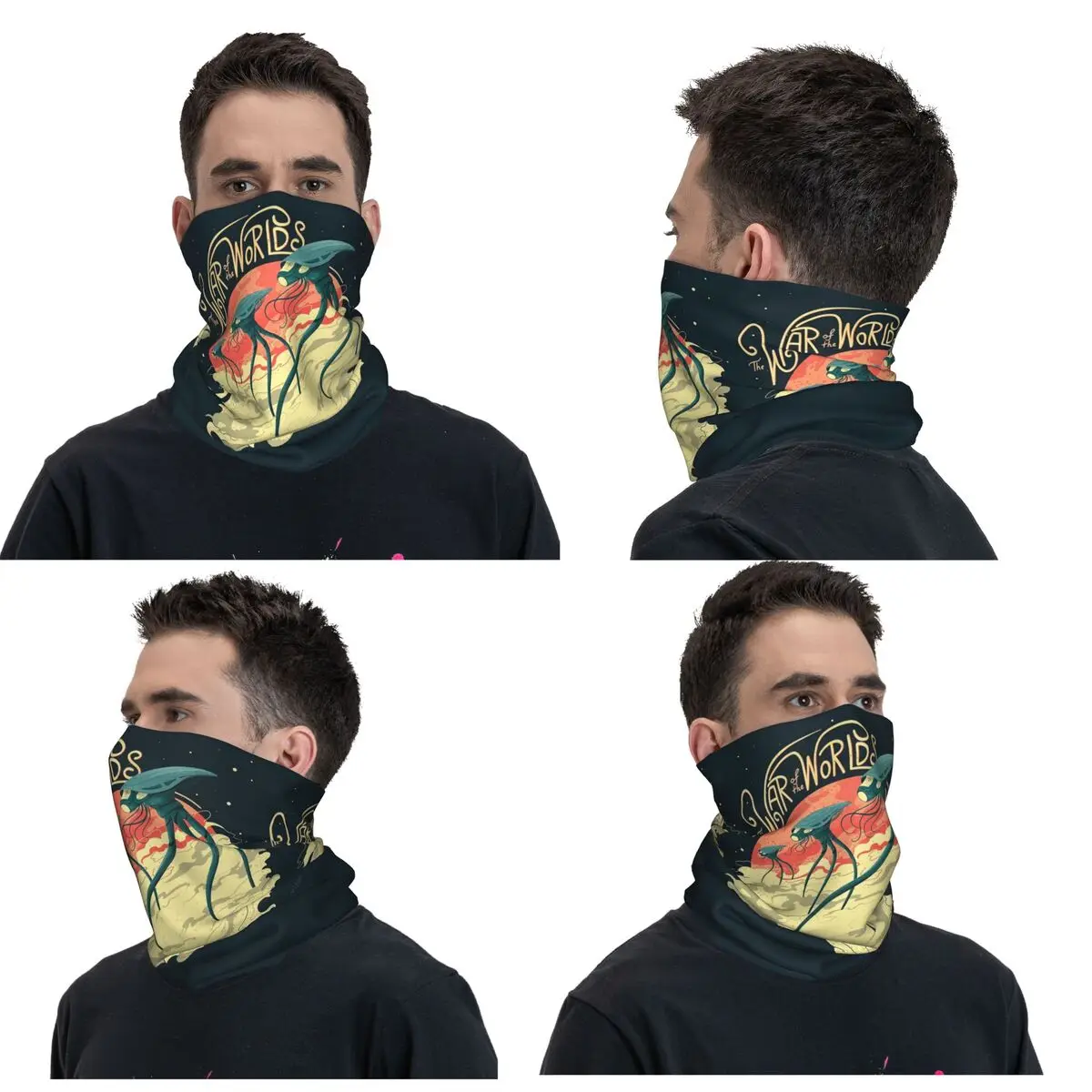 War Of The Worlds Bandana Neck Cover Printed Wrap Scarf Multi-use FaceMask Cycling For Men Women Adult Washable