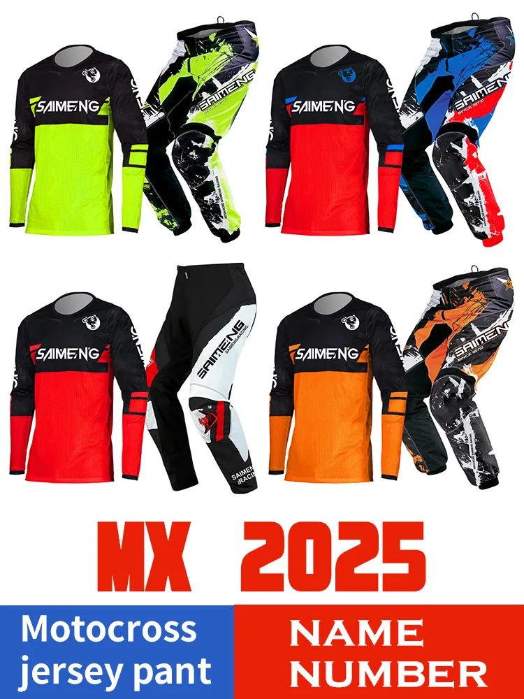 

kid SIZE 20 22 24 26 28 motocross jersey and pants kids enduro gear set MX children Youth MTB DH UTV Racing saimeng