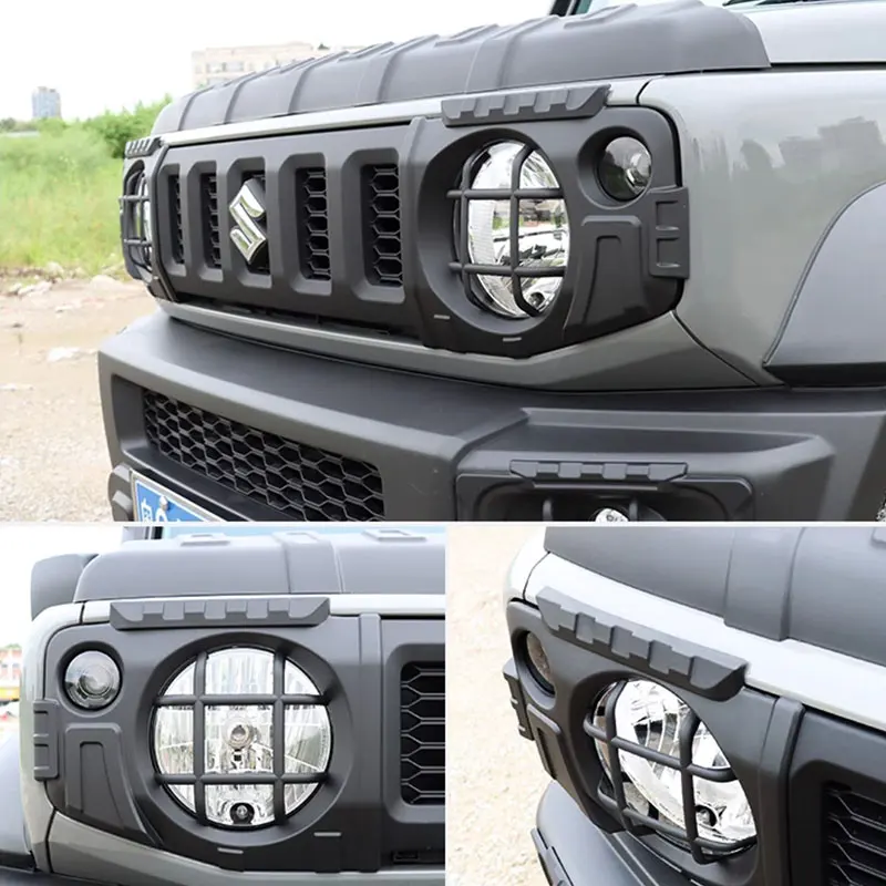 Off Road 4x4 Car Exterior Accessories Headlight Cover For SUZUKI Jimny JB64 JB74 Black Bison Editionst HeadLight Trim Lamp Hood