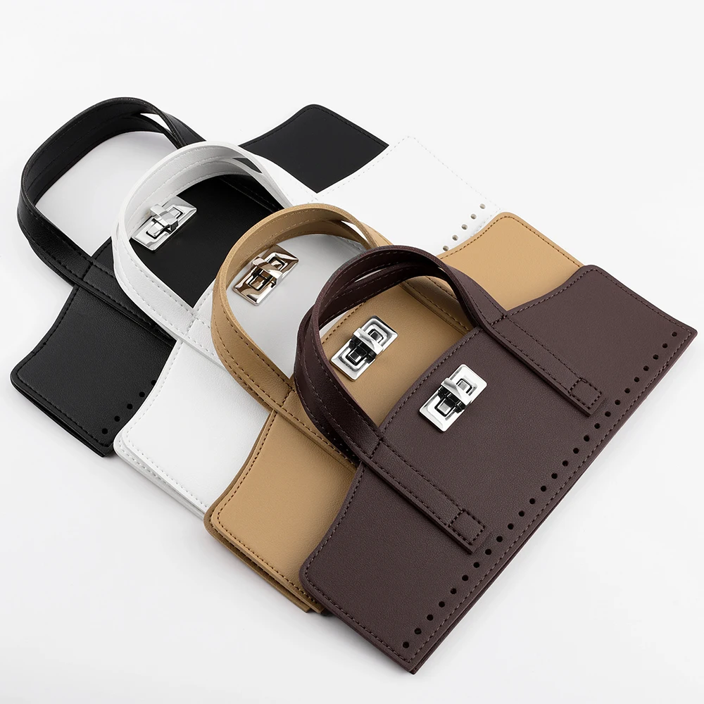 2Pcs Detachable PU Leather Bag Handle Bag Cover Bag Accessories Bag Flap High Quality Replacement Accessories for DIY Handbag