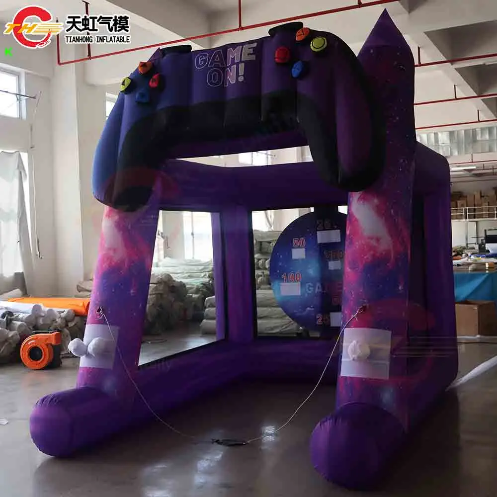 Bolas de nieve inflables de barco aéreo rápido, juego de mesa de dardos, juego deportivo de Carnaval hecho a medida, juguete con soplador