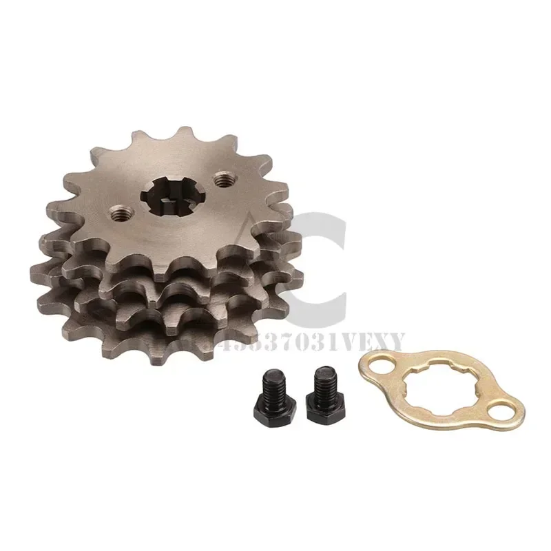 Motorcycle front engine 415# 17mm-14T 15T 16T 17T transmission gear suitable for off-road vehicles ATV four-wheel karts