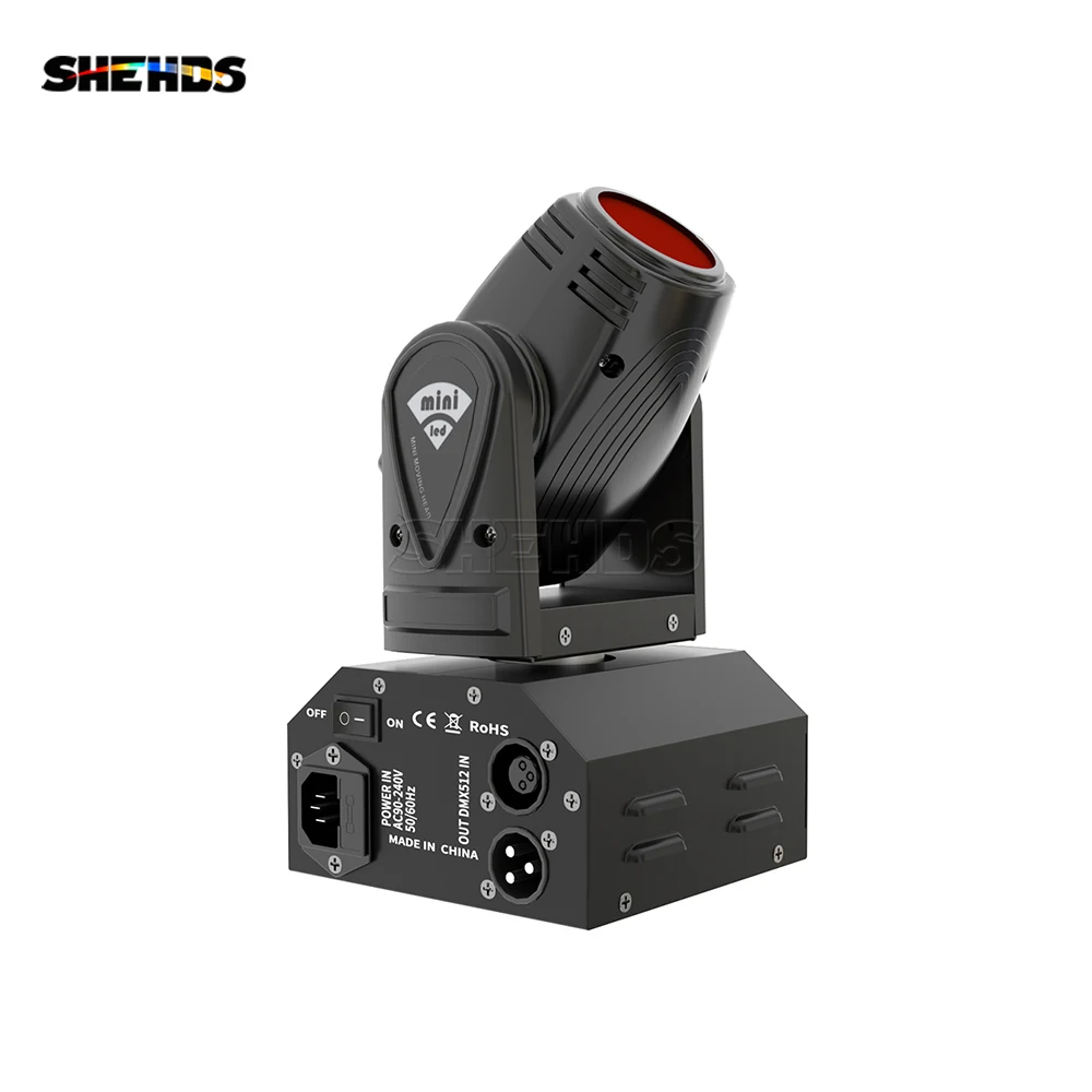 Gorąca sprzedaż Mini LED 10W Spot Beam Moving Head Light Lyre DMX512 Stage Light Stroboscope For Home Entertainment Professional Stage