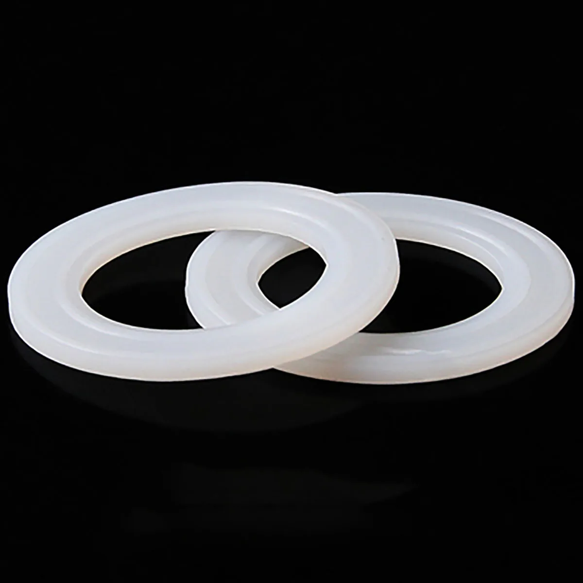 2pcs Thickness 2.5mm Silicone Gasket Flat Gasket O-Ring Seal Washer for Inner Diameter 20 25 32 40 50mm Pipe Fittings