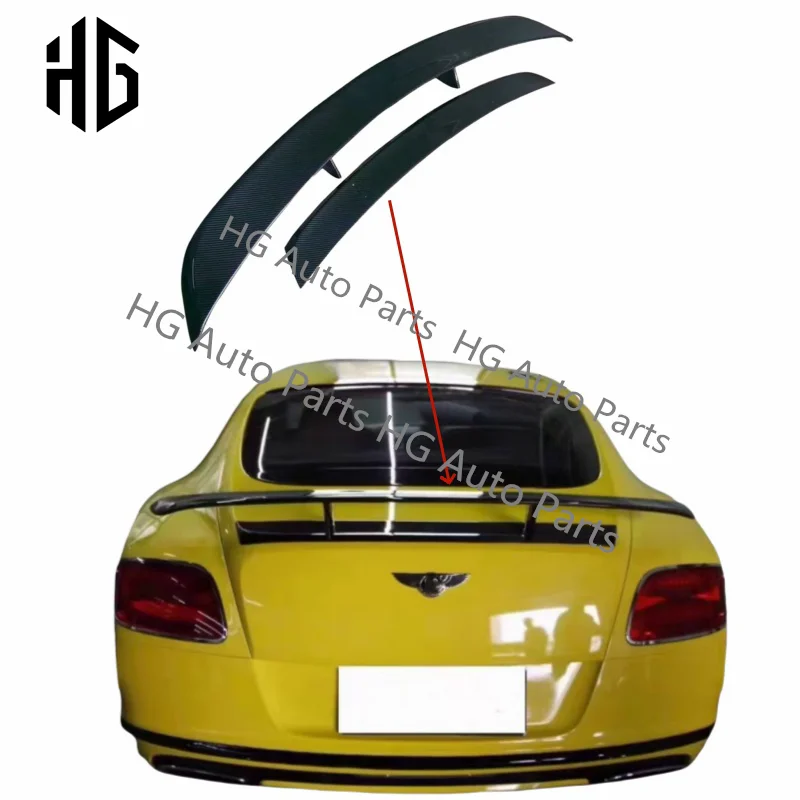 

Upgrade Msy Style Carbon Fiber Rear Trunk Lid Car Spoiler For 2013-2017 Bentley Continental GT Car Lip Spoiler Wing Accessories