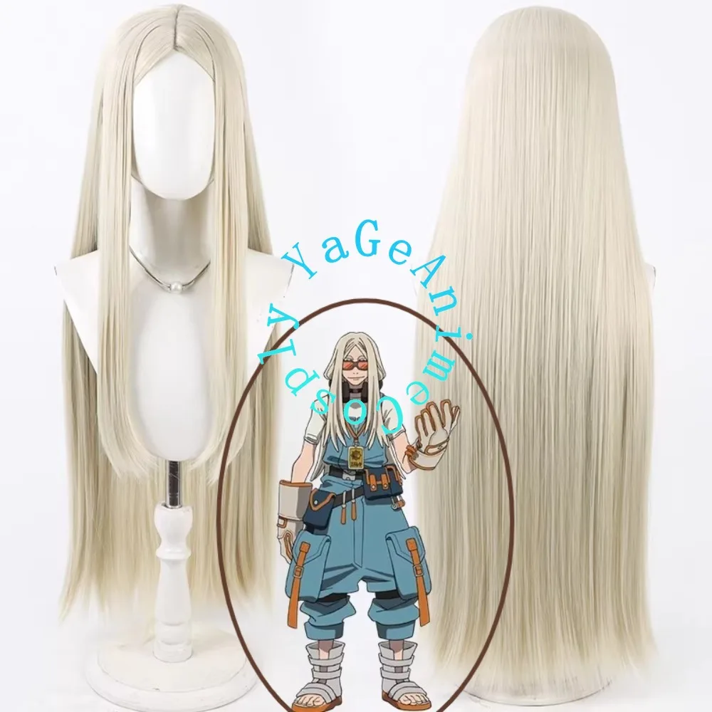 

Парик для косплея August, серебристо-белый, длинные прямые волосы, имитация кожи головы, термостойкий, для аниме-ролевых игр