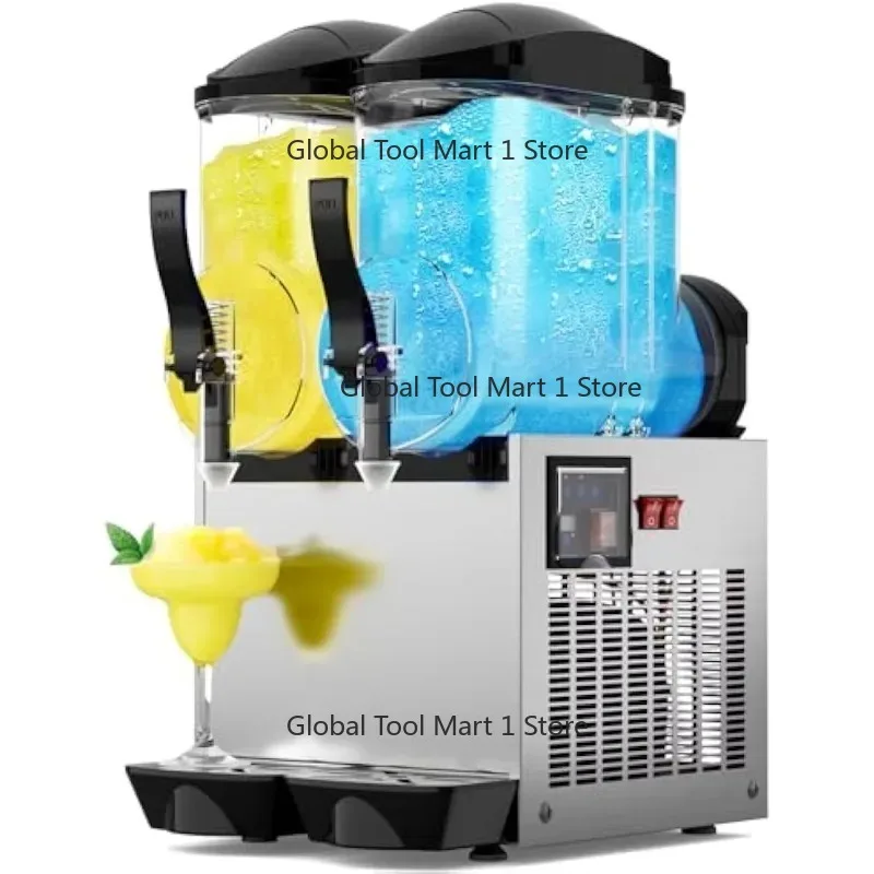 

Commercial space 2 bowls Commercial mud machine 2 cans Stainless steel restaurant Household food store