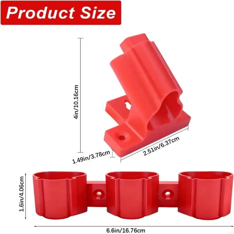 Easy Install Wall Mount Tool &Battery Holder Organizers Strong ABS Includes 22Screws for 12V Tool Garage Storage