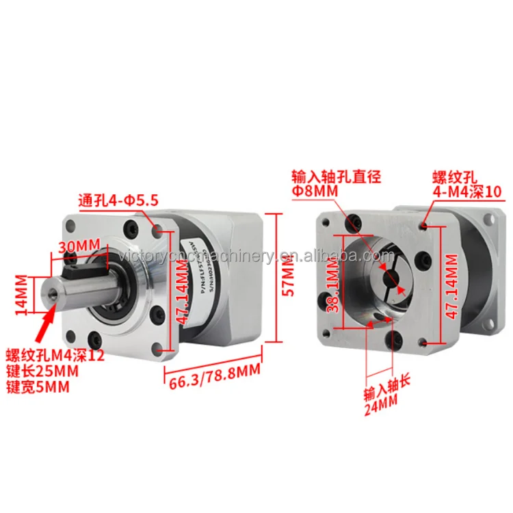10N.m Ratio 1:10 FLE42 Precision Planetary Reducer Brushless Stepping Motor Reducer Planetary Motor Gearbox