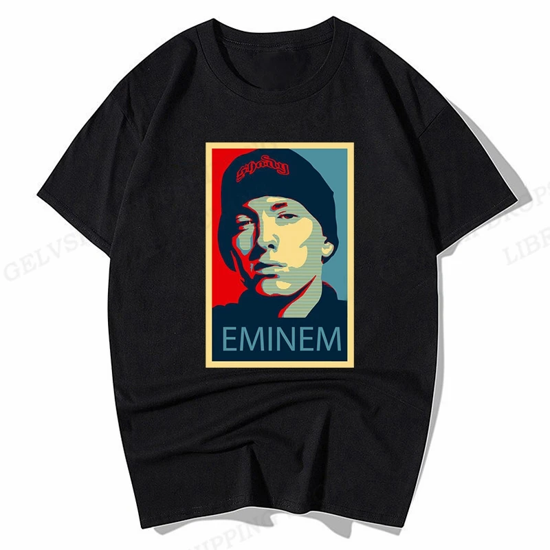 2023 Summer Eminem T Shirt Men Fashion T-shirts Cotton Tshirt Kids Hip Hop Tops Tees Women Tshirt Rapper Camisetas Rock Tops Boy