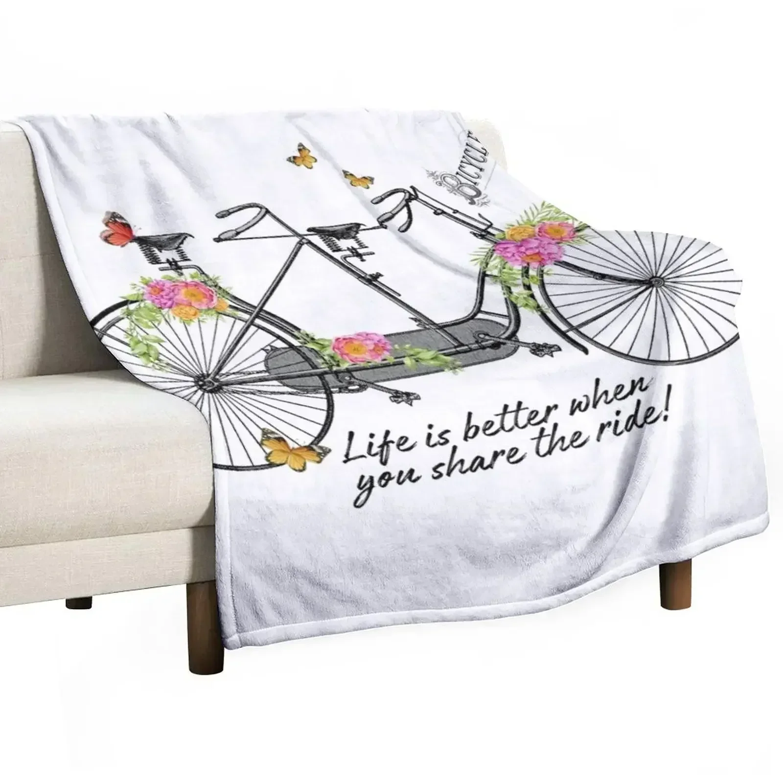 Vintage Bicycle 620B Throw Blanket Multi-Purpose anime Thins Blankets