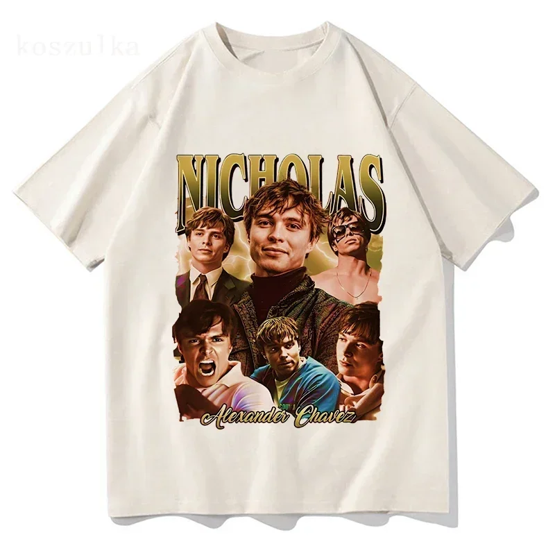 Nicholas Chavez Męskie Damskie T-Shirty Nowość Koszulki Okrągły Dekolt Fani Unisex Moda T-Shirt 100% Bawełna Klasyczna Odzież Streetwear