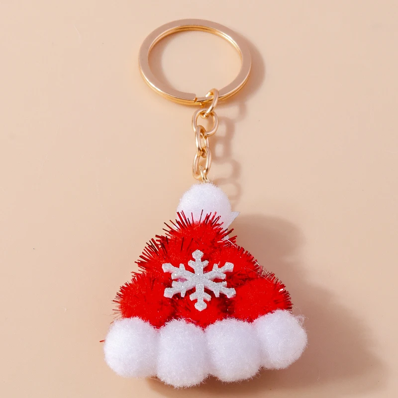 Leslie Bestseller Frohe Weihnachten Schlüsselanhänger Modischer Flauschiger Weihnachtsbaum-Schlüsselanhänger Handtaschenanhänger Neujahrs-Schmuckgeschenke – Detail 7